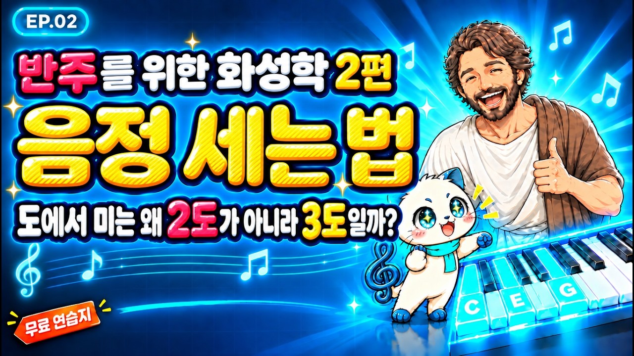 도에서 미는 왜 2도가 아니라 3도일까? 음정 세는 법 | 피타가토 화성학 2편