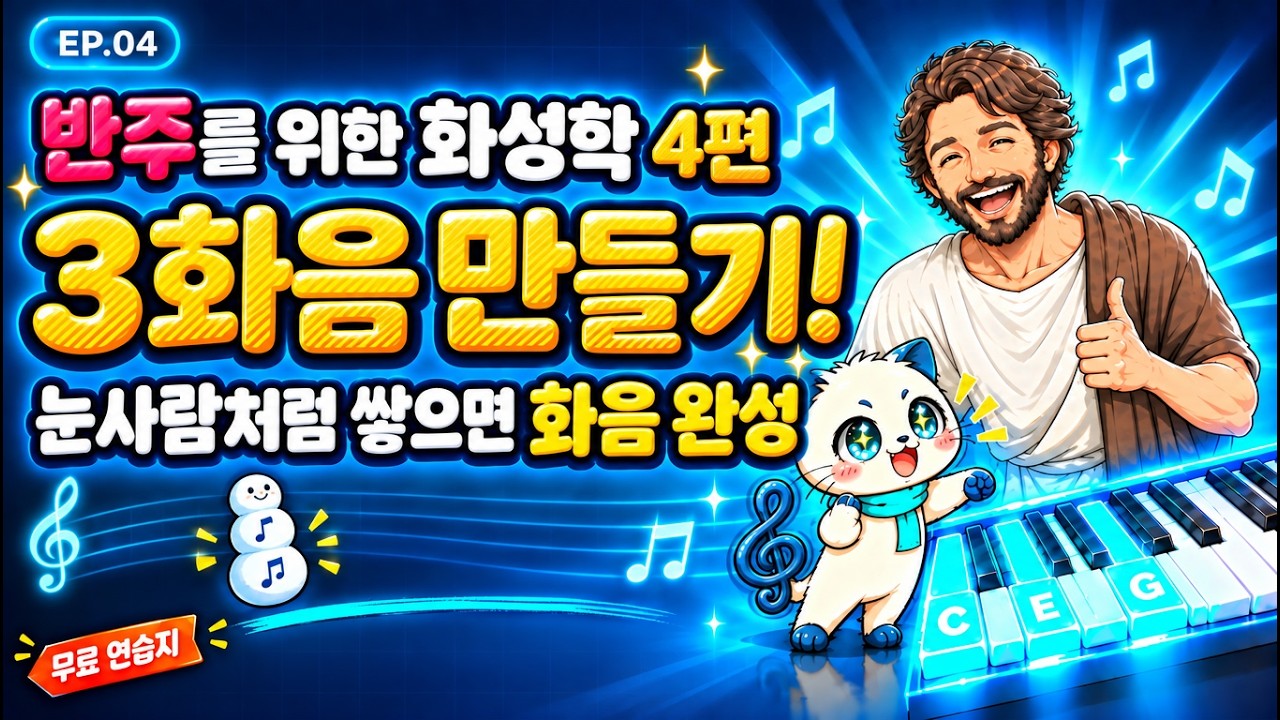3화음 만들기 — 장화음과 단화음 | 피타가토 화성학 4편